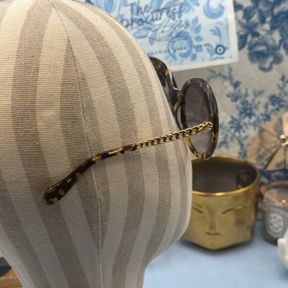 🆕 VIVIENNE WESTWOOD 🧿 NWOT VW793 Round Tortoise Shell Sunglasses - Gold Havana - Picture 4 of 16